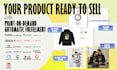 set print on demand products with customily for shopify