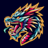 design outstanding dragon head mascot logo with express delivery