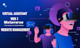 be your ai virtual assistant in web3 website, social media management