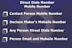 do contact person direct dial number and mobile number