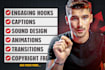 edit engaging talking head videos and video editing