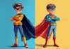 create concept art character caricature and friendship portrait