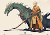 draw fantasy monster character caricature and friendship portrait