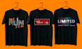 create minimalist typography t shirt design