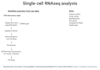 single cell rnaseq analysis