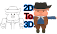 design 3d character from 2d cartoon or anime