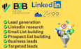 linkedin sales navigator b2b lead generation email list building lead gen