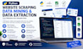 do python website scraping, data mining and data extraction