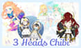 draw cute chibi art and anime characters for you