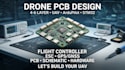 design 4 to 6 layer drone pcb, ardupilot, stm32 flight controller, esc, gps