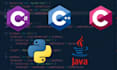 do python programming, java cpp and c sharp programming projects