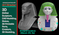 3d sculpture, antique render, 3d printing