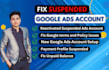 fix suspended google ads account convert to unsuspended, fix all error