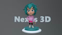 do stylized cute cartoon 3d character modeling and rendering