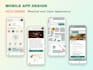 design mobile app pages UI UX for your amazing projects