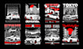 make streetwear style car illustration and tee design