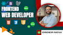 front end web developer, web front end development, wordpress , bug fixing