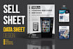 design eye catching sell sheet, product sheet or data sheet