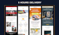 design mailchimp email template newsletter for campaign, automation