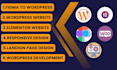 do figma to wordpress or xd to wordpress or psd to wordpress
