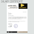 design salary,non objection and termination certificate