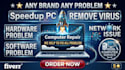 remove virus, malware,spyware, speed up your windows PC, laptop, or mac remotely