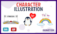 do rive character or illustration animations for web and app