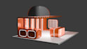 design trade show booth backdrop or pop up banner