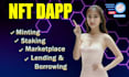 develop nft dapp mint marketplace presale staking web3 dapp ton blockchain