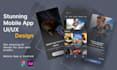 design modern and stunning complete mobile app uiux design