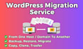 migrate backup and transfer wordpress website to new hosting