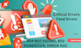 fix wordpress error, critical error, database error,404 error and white screen