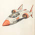 draw spaceship logo and friendship portrait