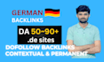 write and publish guest post on german website SEO dofollow  backlinks