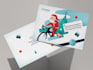make an illustration for a postcard