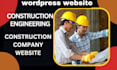 build construction company website, construction website, engineering website