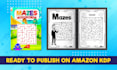 make activity book word search mazes sudoku cover for KDP amazon