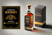 design a premium liquor label and box packaging for your brand
