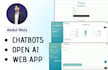 create custom chatbots apps and web apps using gpt