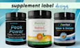 create beautiful cosmetic labels for hair oil and serum bottles
