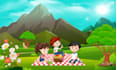 do attractive customs kids illustration cover design