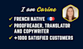 proofread, edit and humanize ai content in french