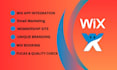 create wix landing page or redesign wix or customization