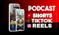 edit your podcast into engaging short form video clips