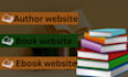 design author website, ebook website, children book website, book website
