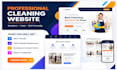 design cleaning service business, house, office cleaning, booking koala website