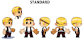 make character design turnaround concept sheet illustration