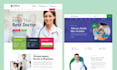 design medical healthcare website and dental clinic or hospital website