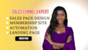 design high converting  website, funnel on gohighlevel, kajabi and carrd website