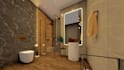 do bathroom realistic 3d render design for you house